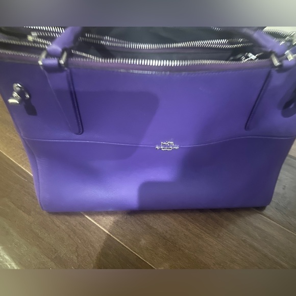Purple Iris Coach Tote - Picture 9 of 9